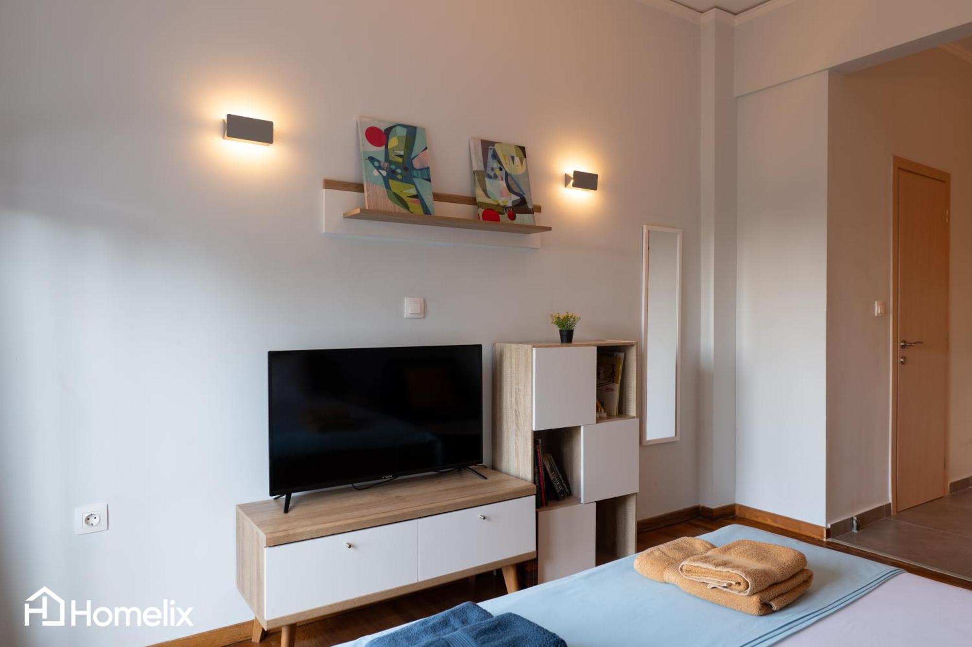 30M² Cosy Studio With Panoramic Sea View Chalkida Luaran gambar